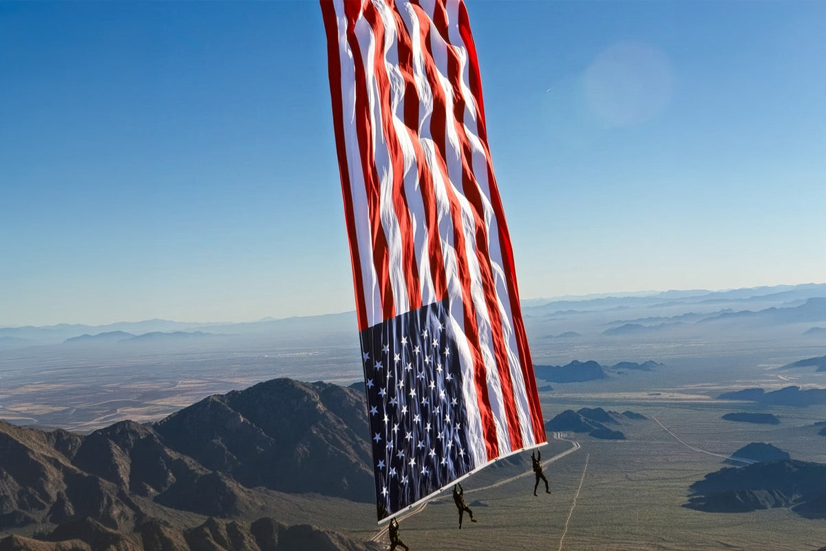 ECS Composites Engineering Powers Record-Setting Aerial Flag Display